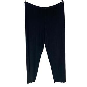 Chico's Travelers Black Made in USA Straight Leg Pants 3 US XL